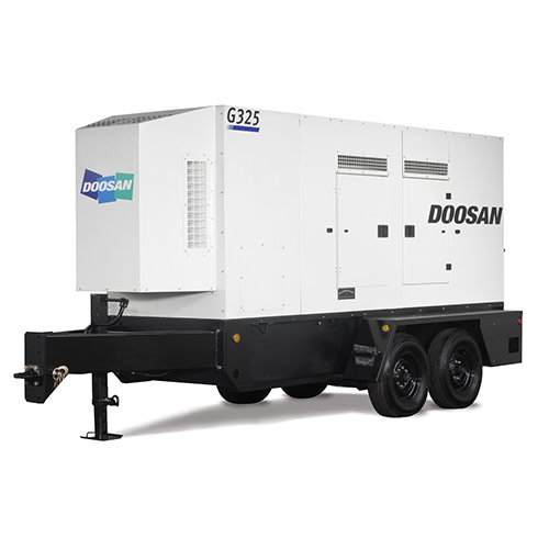 Picture showing a Doosan Generator