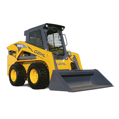 Picture showing the front view of a Gehl Skid Steer Loader